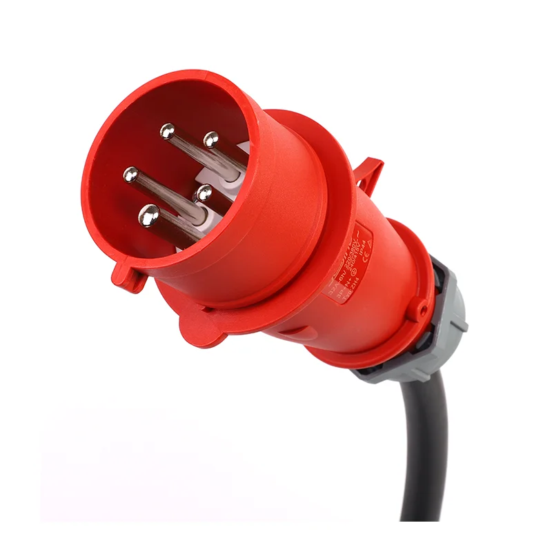 22kw 32a 3 Phase Mobile Type 2 Electric Car Charger Ev Wallbox With Red  Cee5 Pins Male Plug - Chargers & Service Equipment - AliExpress