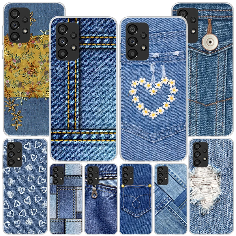 Jeans Cowboy Denim Printed Phone Case