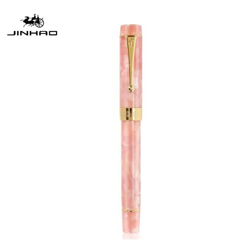 JINHAO 100 Centennial vulpen met harspunt, fijne 18KGP-stift, gouden clip, zakelijk cadeau, kantoorpen, schrijfwaren, schoolbenodigdheden, PK_voghion.com