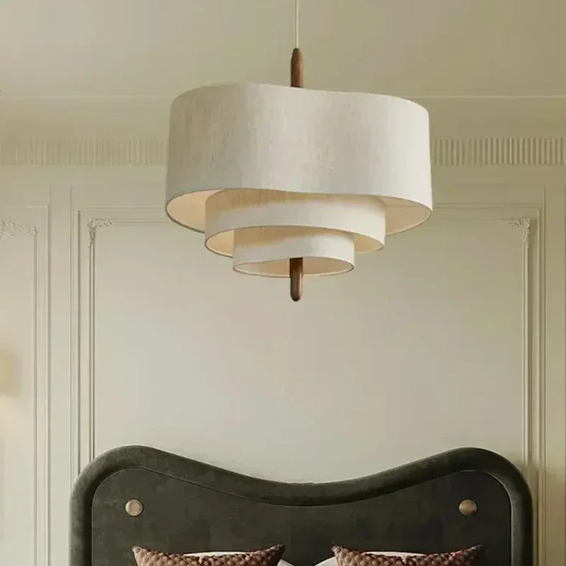 Wabi Sabi Led Ceiling Chandelier Japan Cloth Ceiling Lamp Living Room Kitchen Island Pendant Lights Home Decorations Lustre