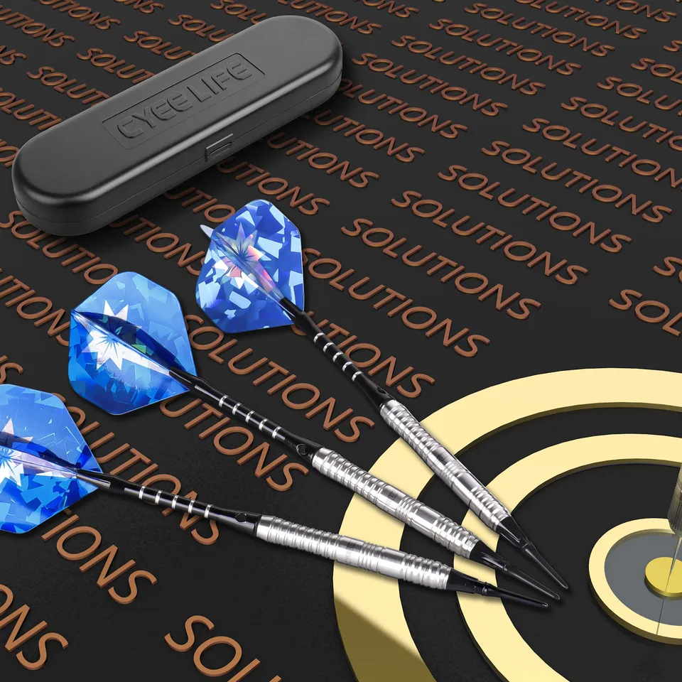 Set Freccette In Tungsteno CyeeLife - Professionali Con Punta In Metallo, 3 Freccette, Alette, Affilatore - Foto 7