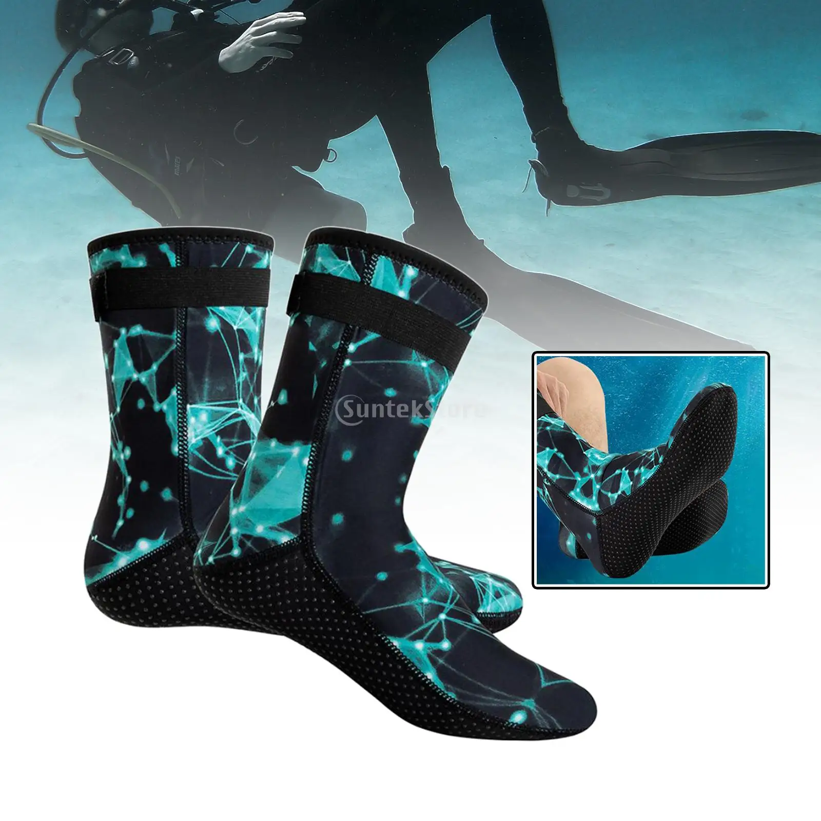 SwimmingSnorkelingSocks3mmNeopreneDivingSocksMenWomenUnisex