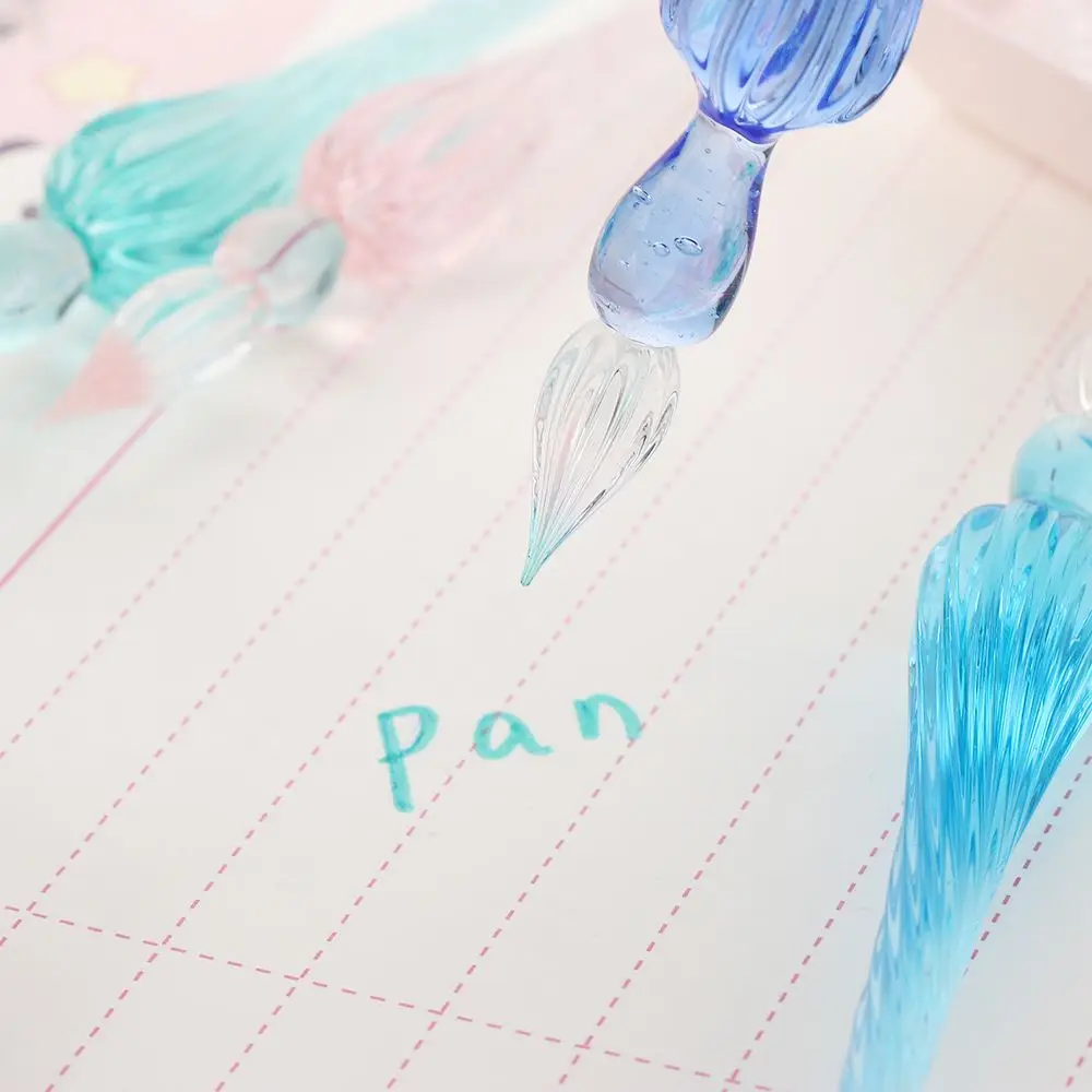 1개 빈티지 디핑 필기용 서명 잉크 만년필 유리 디핑펜 그림 용품