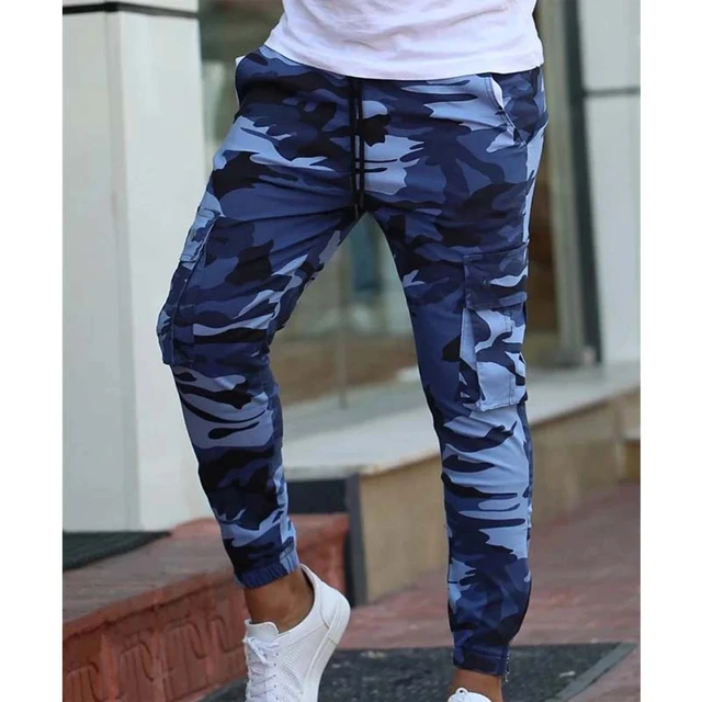 Color Camo Camouflage Cargo Pants 2019 Men Women Casual Streetwear