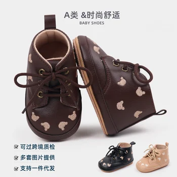 Scarpe antiscivolo con ricamo a forma di cartone animato per bambina e ragazzo Primavera e autunno Scarpe casual per neonato di alta qualità per neonato 1