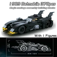 Super Heroes Series Batmobile Building Blocks 1989 Classic Bat Chariot Car Model Bricks Toys For Children Boys Christmas Gifts 1