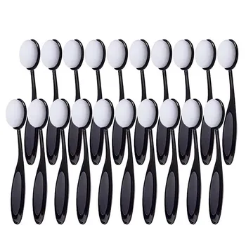 10/20/50 pezzi di pennelli per fondotinta di grandi dimensioni a forma di spazzolino da denti, strumento per il trucco, per un'applicazione rapida e uniforme di creme e polveri cosmetiche