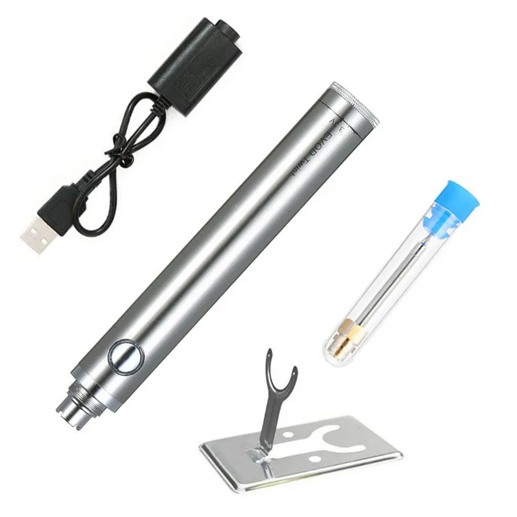 8w battery powered cordless soldering iron usb rechargeable adjustable