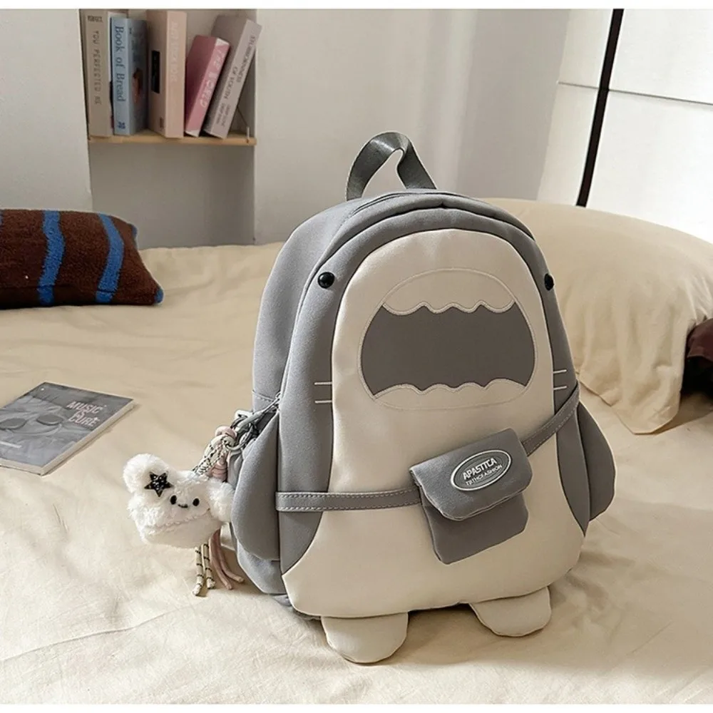 For Women Large Capacity Cartoon Backpack Versatile Unique Shark Backpack Lightweight Creative Student Backpack Daily Use 3