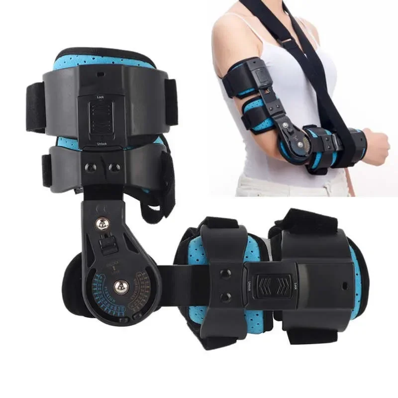 

Braces Supports Adjustable Elbow Brace Fixation Sling Orthosis Protector Fracture fixation Recovery Support for Right Arm Fixing