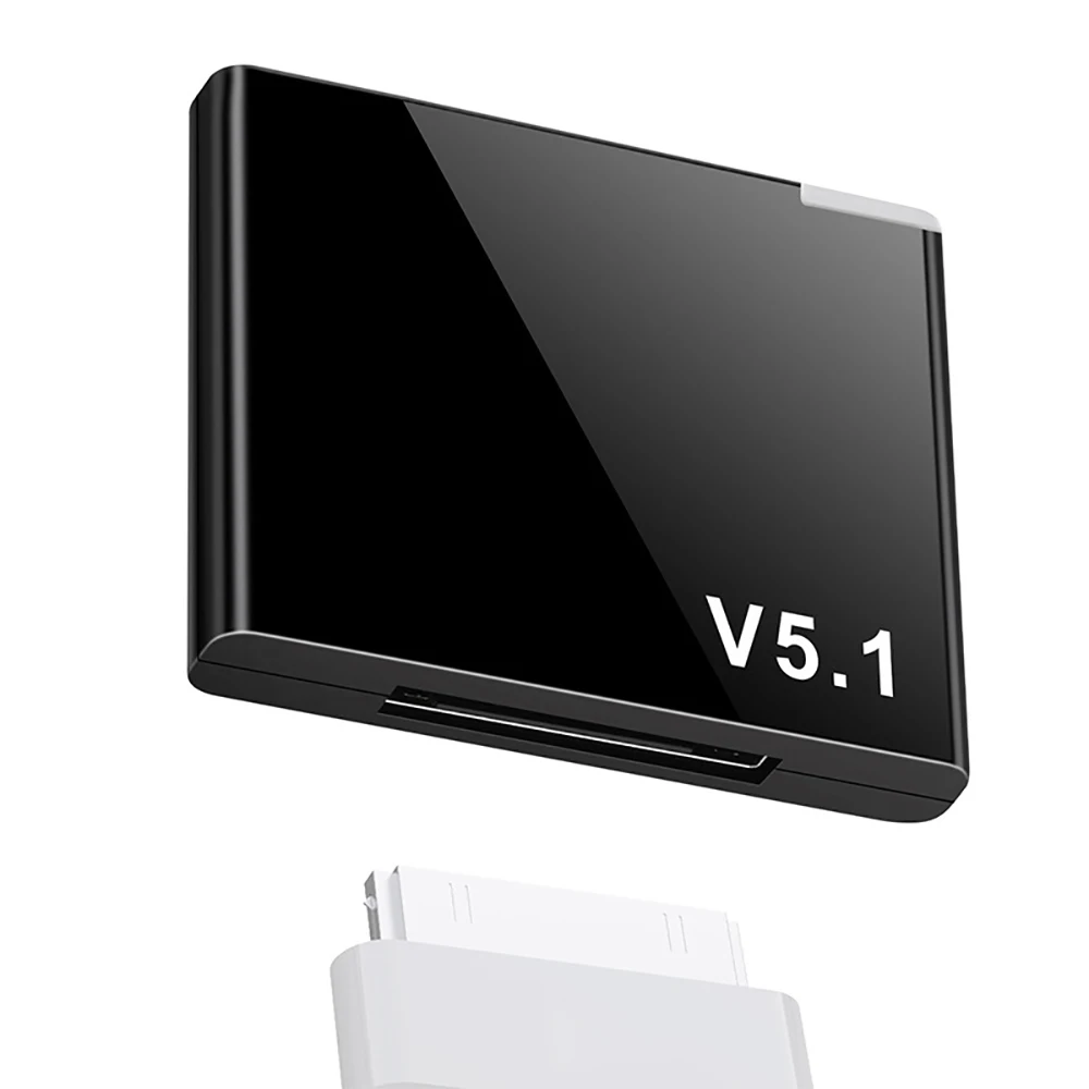 Bluetooth 5.1 audio receiver A2DP 3.6cm I-WAVE IPod 30 Pin USB dongle music wireless adapter for car PC TV headphones