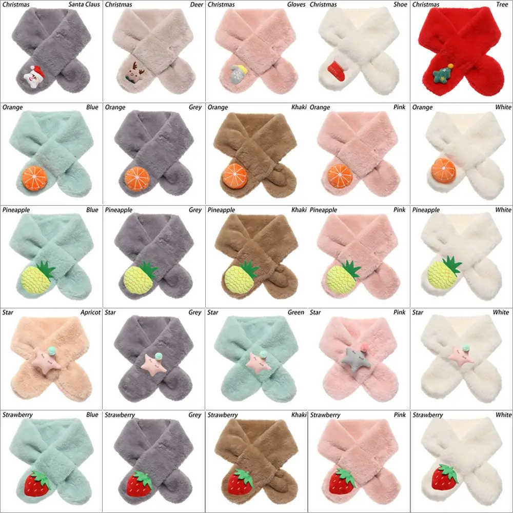 Kid's Scarves Children Boys Girls Keep Warm Shawls Scarves Collar Thickening Winter Scarf Toddler Scarf