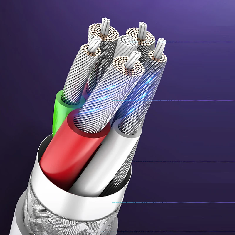 10-30pcs 5A USB to Type C Cable Wire For Mobile Phone Fast Charging