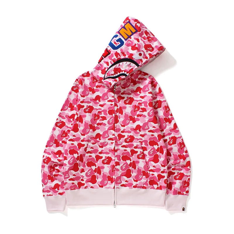 BAPE Pink Sweatshirt Hoodie Men Women