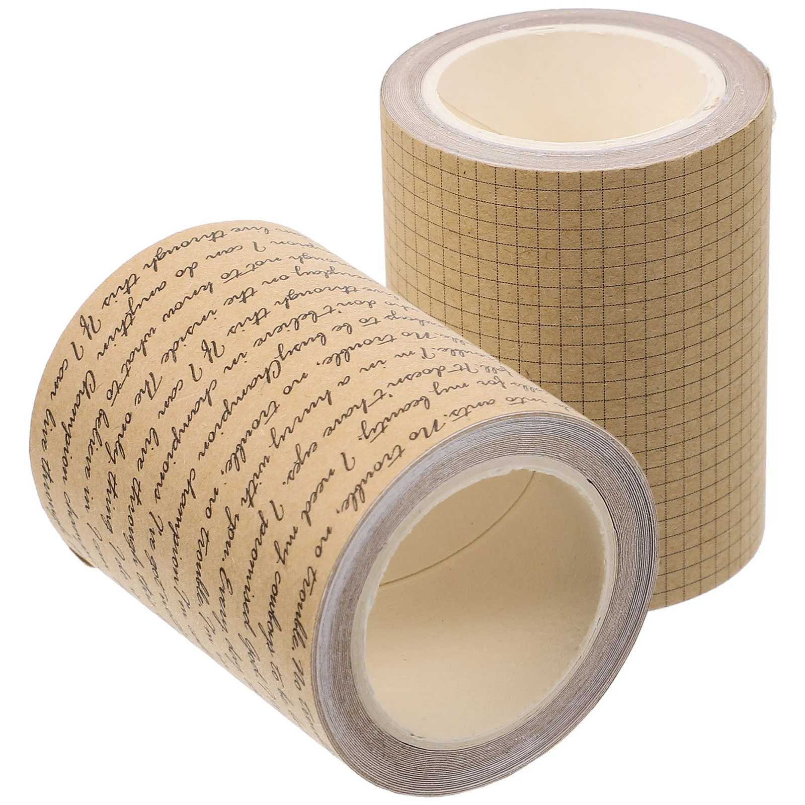 Sewacc Adhesive Tapes Vintage Washi Tape Decorative Gift Wrapping Tape Writable Kraft Paper Sticker DIY Crafts Journals Planners