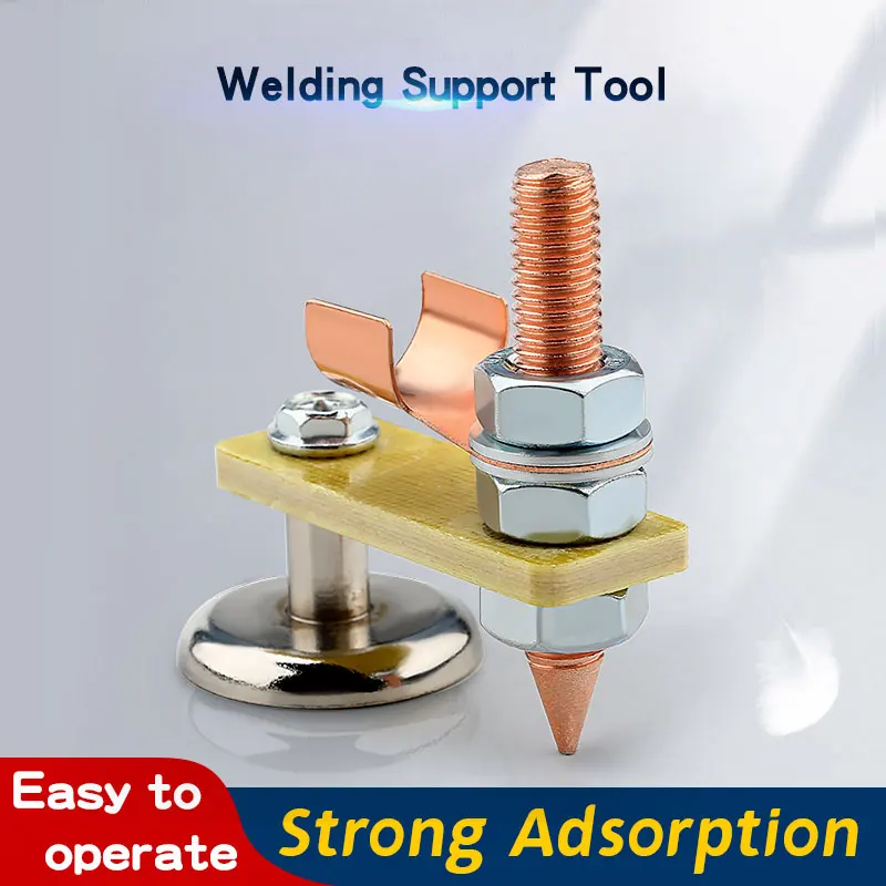 Enhanced Magnetic Ground Clamp for Metalworking and Welding Support
