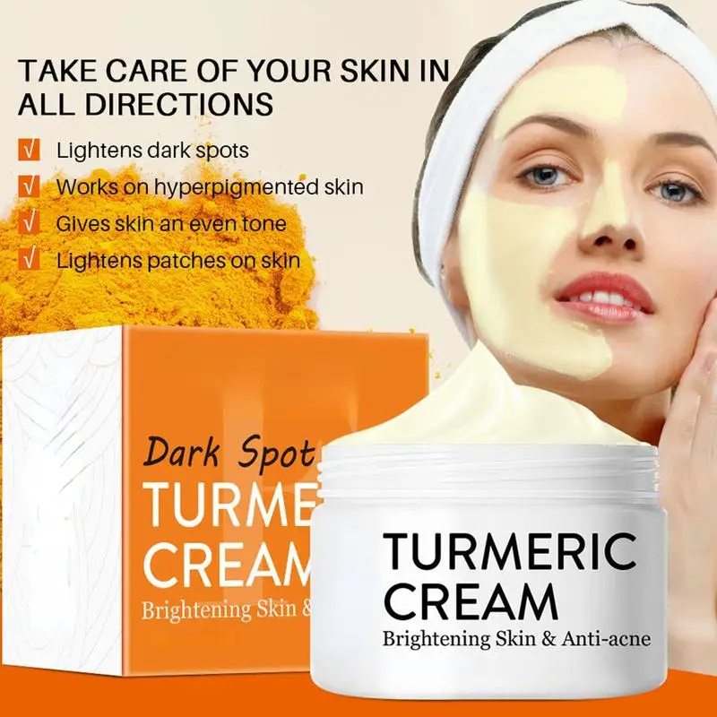 

Herb Turmeric Face Cream Repair Acnes Scar Dark Spot Moisturizer Whitening Lightening Against Acne Skin Care