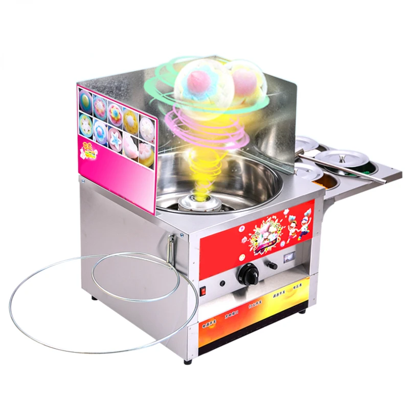 

JIQI Commercial Fancy Gas Cotton Candy Maker Stainless Steel DIY Snack Sweet Candy Sugar Floss Flower Fancy Marshmallow Machine