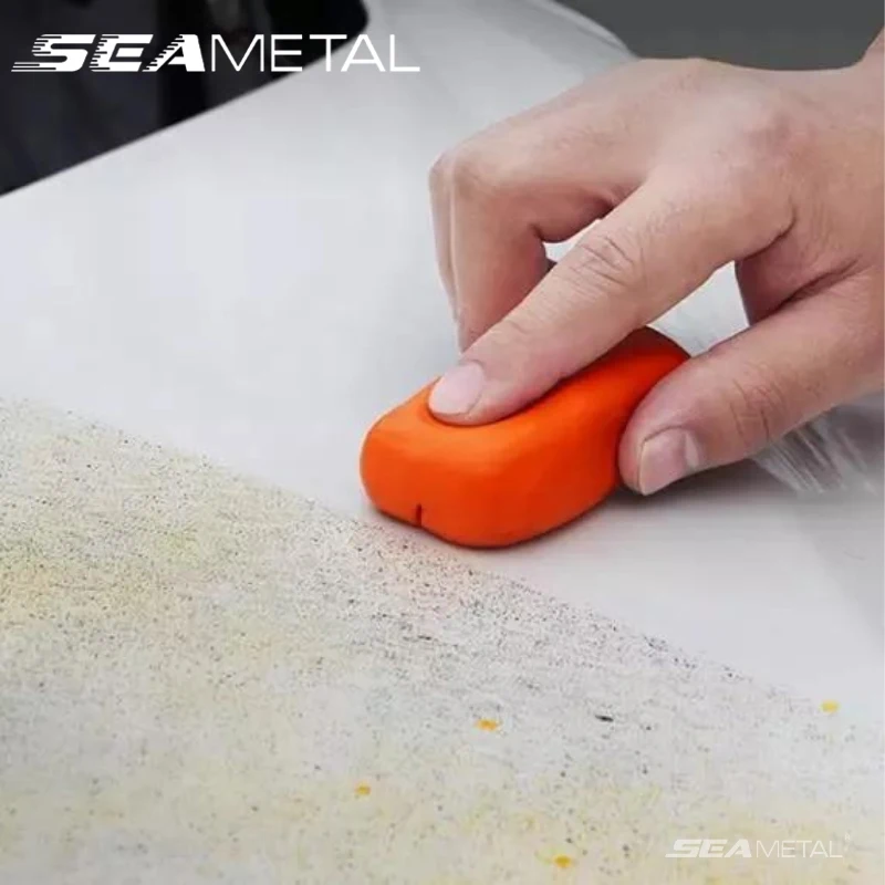 SEAMETAL Clay Bar Detailing Auto Car Clean Wash Cleaner Sludge Mud Remove Magic Blue Orange 100g Car Cleaning Accessories car cleaning tool car cleaning clay bar cleaning magic mud car detailing cleaner