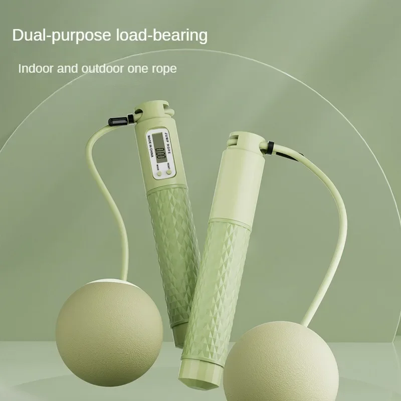 Cordless Jump Rope With Heavy Balls Dual Purpose Skipping Rope Fitness Exercise Rapid Speed Skipping Home Gym Equipment Jump Rope