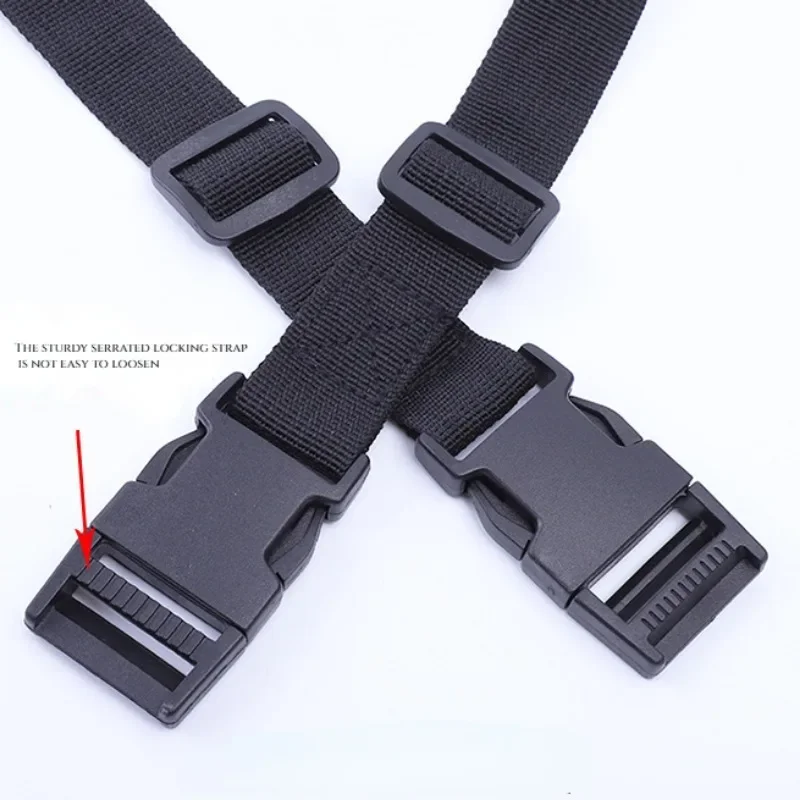 1.4M Buckle Tie-Down Belt Cargo Straps for Car Motorcycle Bike with PP Buckle Tow Rope for Luggage Bag