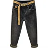Fleece-lined Thick Jeans Men's Winter Trendy Casual Slim Fit Feet Cold-Resistant Warm Light Straight-Leg High-End Trousers 6