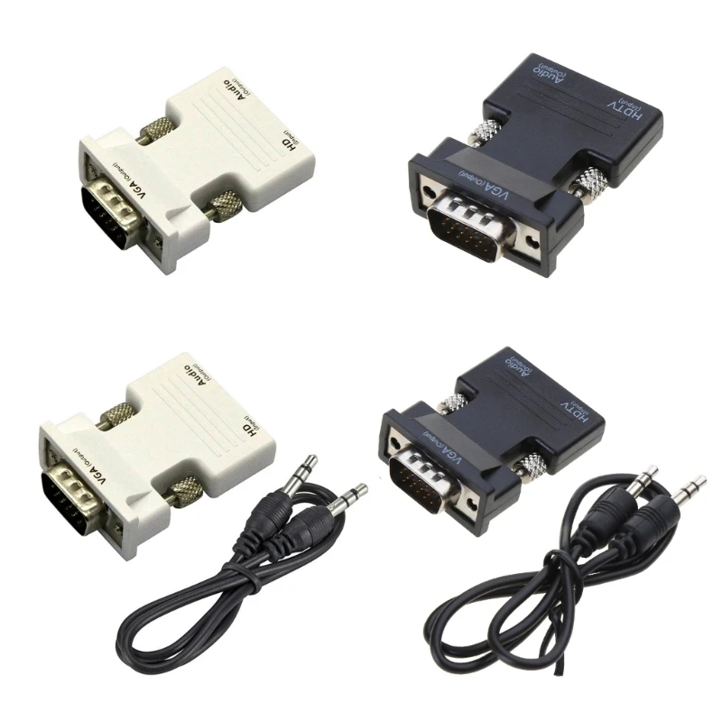 

Конвертер HDMI-co Female в VGA Male 1080P для ПК, ноутбука, ТВ-приставки и проектора