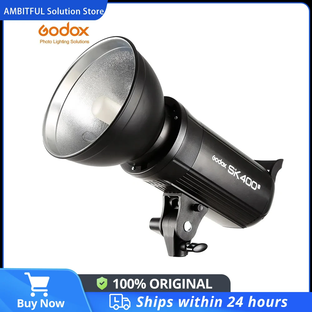 Godox SK400II 400Ws GN65 Studio Flash Strobe with Built-in 2.4G Wireless X System Creative Shooting SK400 Upgrade, on camera flash,camera flash