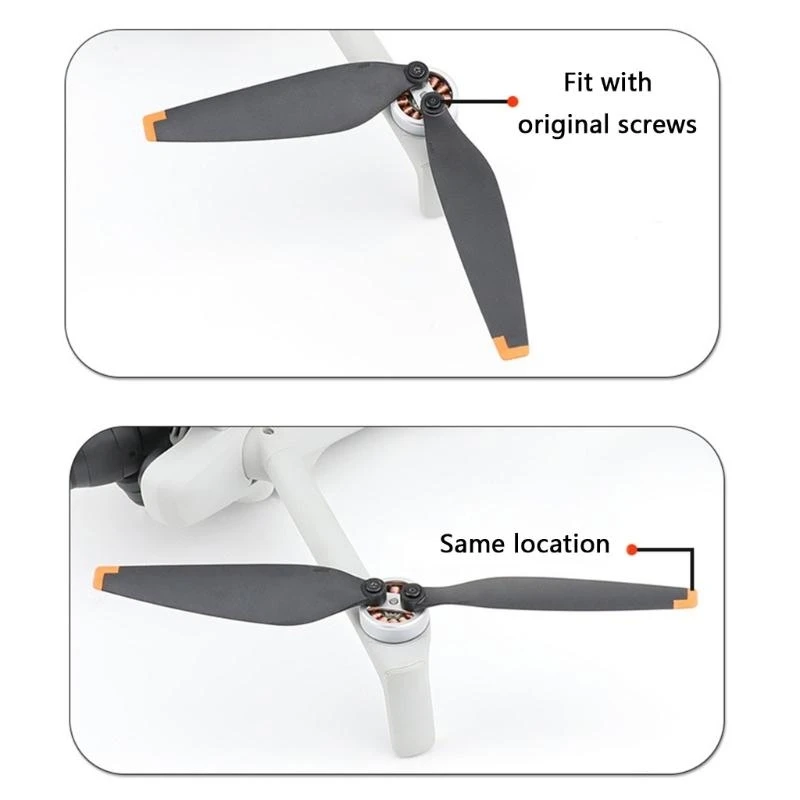 Weather Resistant Drones Propellers 1Set for MINI3Pro/4Pro Drones Propellers Easy Installation No Tool Required