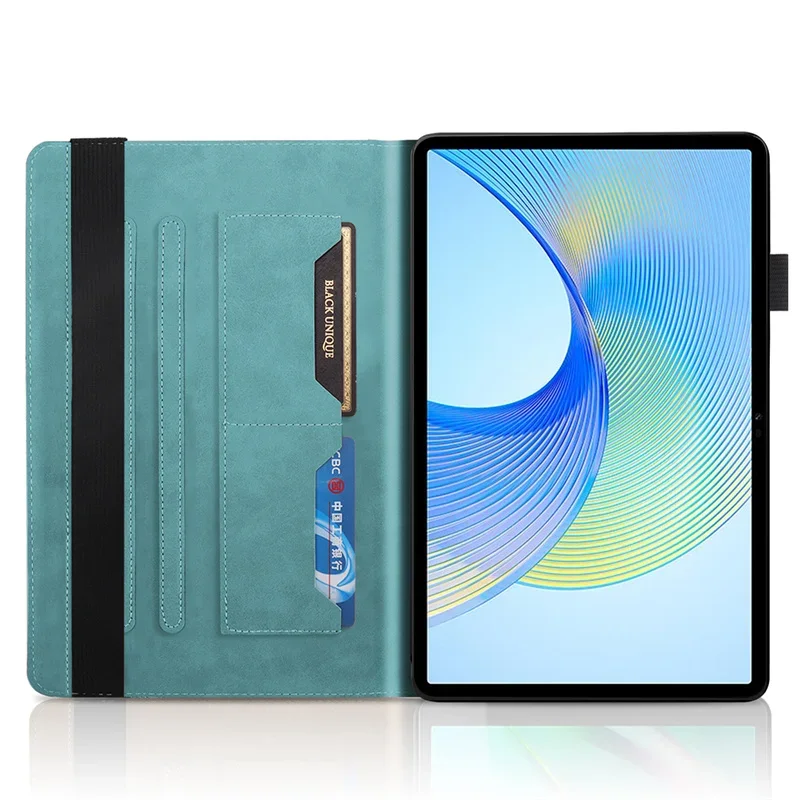 Embossed Tree Leather Wallet Flip Cover