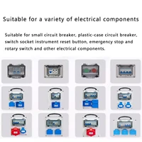 IP67 โปร่งใสกันน้ําป้องกันหน้าต่าง Circuit Breaker กล่องสวิทช์ป้องกันไฟฟ้ากล่องกระจายแผง 6