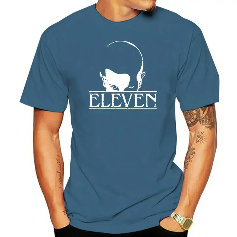 thumbnail image 1 of Camiseta negra de estilo extraño para hombre, talla S-6XL, con temática de cultura pop, Things Eleven Cosplay, 1 of 5