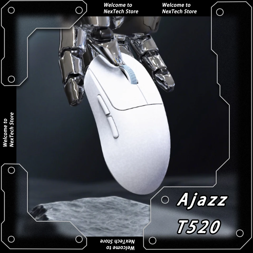 Ajazz T520 Gaming Mouse Wireless Tri-Mode PAW3395 Lightweigh