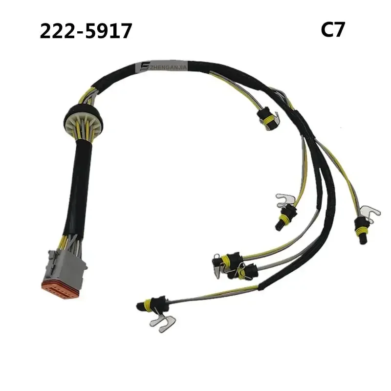 

For Caterpillar Excavator Parts C/AT E324D E325D C7 Engine High Quality Injector Wire Harness 222-5917