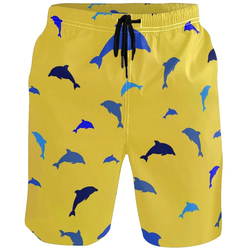 

Fashion Shark Dog Duck Beach Shorts Kids Summer 3D Print Swimming Trunks For Men Casual Drawstring Quick Dry Surf Board Shorts