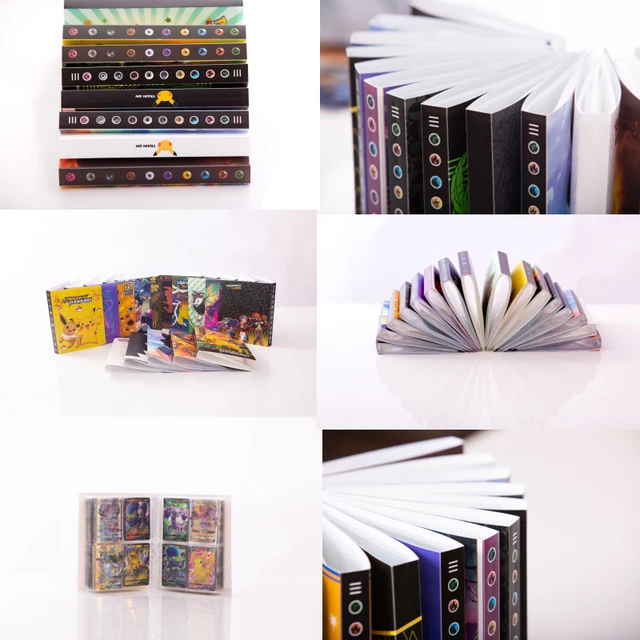 240 Pcs Holder Album Pokemon Map Toy Collections Pokemon Cards Coloring Binder Album Book Top Loaded List Toy Gift for Children 4