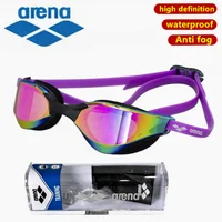 ARENA waterproof and anti fog racing professional high-definition swimming goggles UV400 competition training swimming equipment