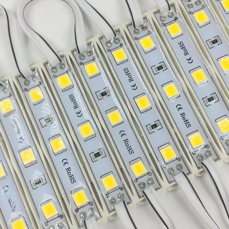 20pcs/lot DC12V LED Module 3 SMD 5054 Cool White/Red Color Waterproof IP66 Super Bright Backlight for Signage