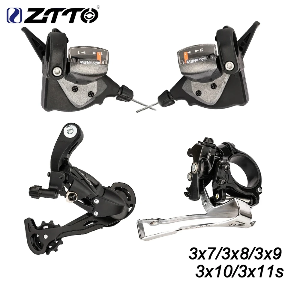 Bike Speed Shift, 1 Pair Triple 3X7/8/9 Left/Right Shifter Derailleur