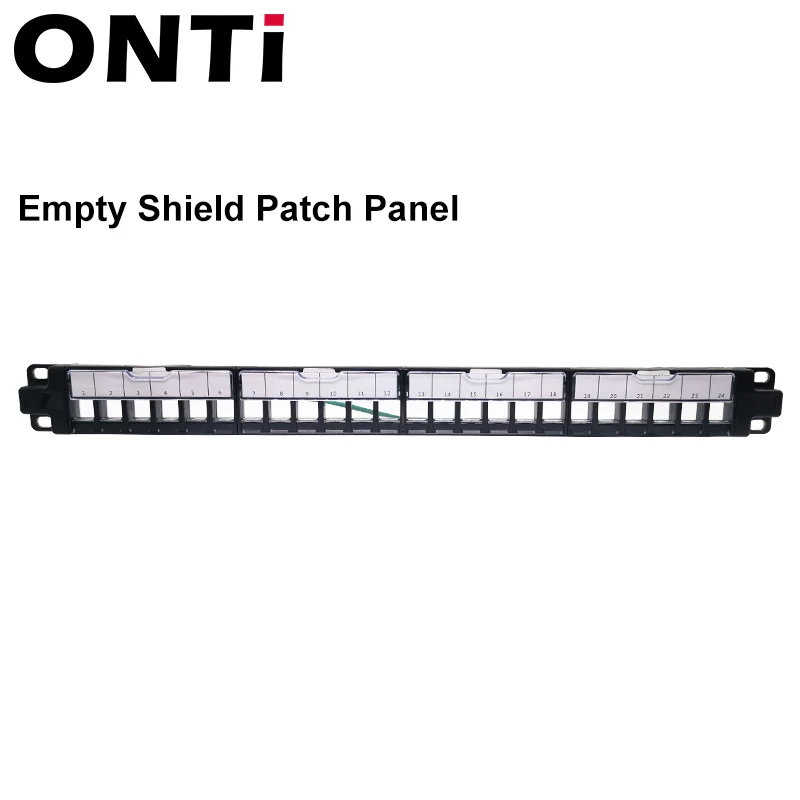 24-Port Dustproof And Durable Shielded Patch Panel For Connecting CAT5e, CAT6, CAT6A, CAT7, CAT8 networking tools Networking Tools