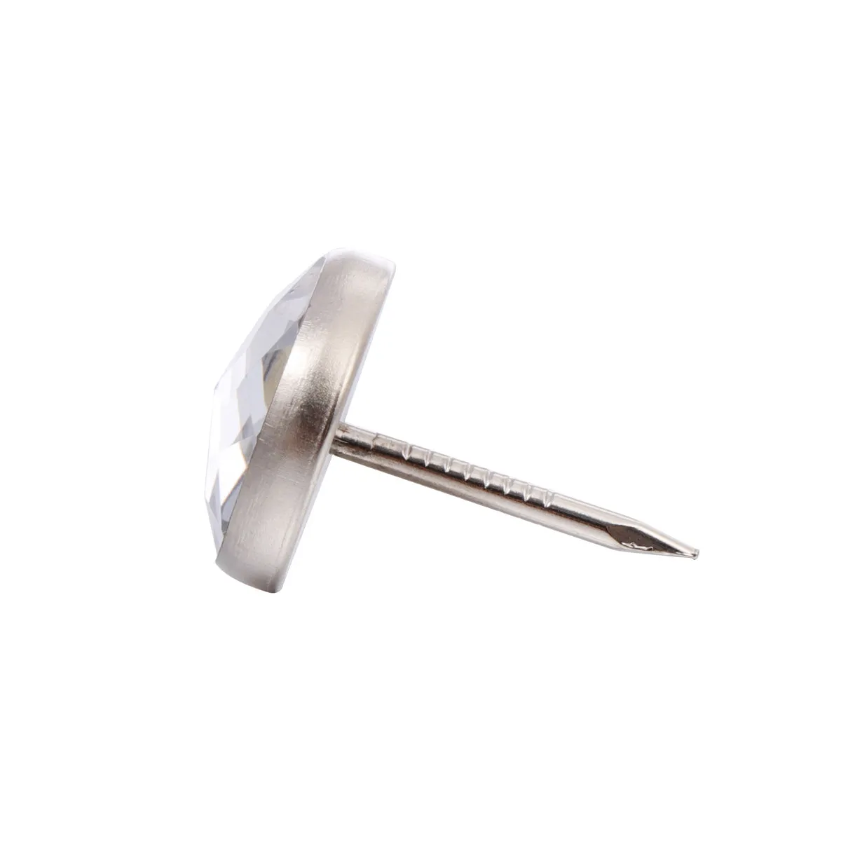30개 크리스탈 장 못, 소파 장 못, 가구용 못, 바느질 DIY 공예용 못 (흰색, 직경 16.8mm)