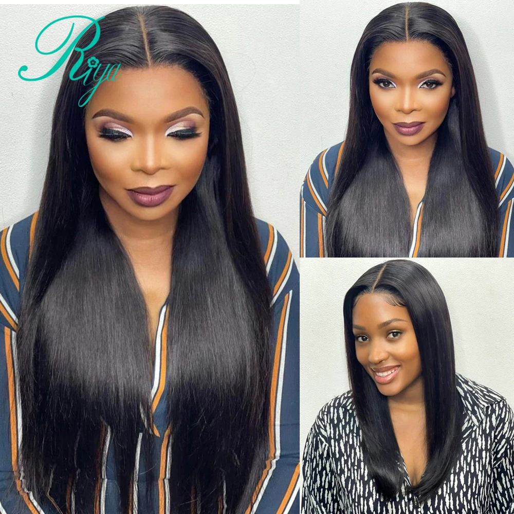 Bone Straight 13x4 Lace Frontal Wig Brazilian Remy Human Hair 13X6 Lace Frontal Human Hair Wigs For Black Women 180% Density