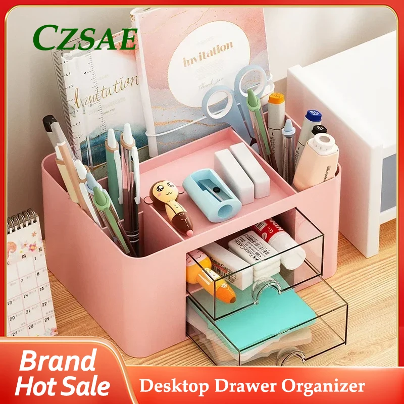 

Desktop Drawer Organizer Plastic Household Cosmetic Stationery Box Multifunctional Office Desktop Organizer Jewelry