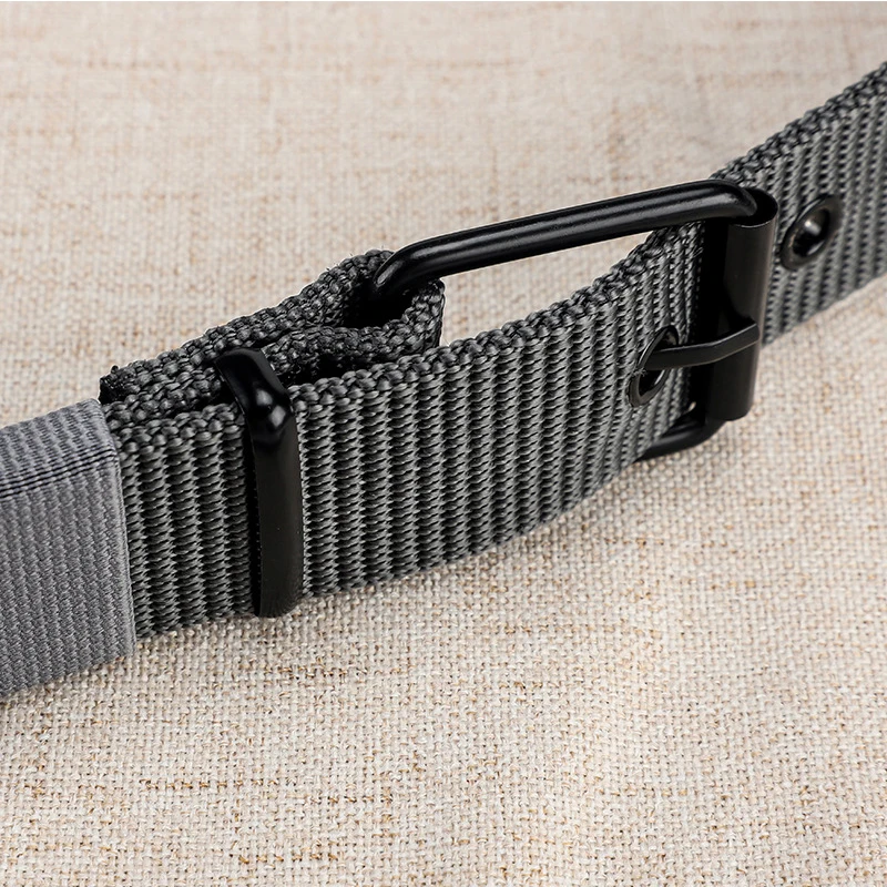 Canvas Belt Men's Porous Pin Buckle Outdoor Sports Women's Trendy Jeans For Men And Women
