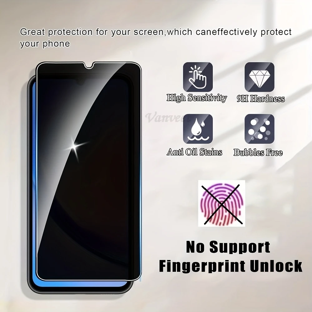 Sichtschutz-Displayschutz für Samsung A17 A07 A06 A16 A14 A13 A12 A05 A05S A26 A25 A24 A23 A22 A21S A20S Anti-Spy gehärtetes Glas – Detail 2