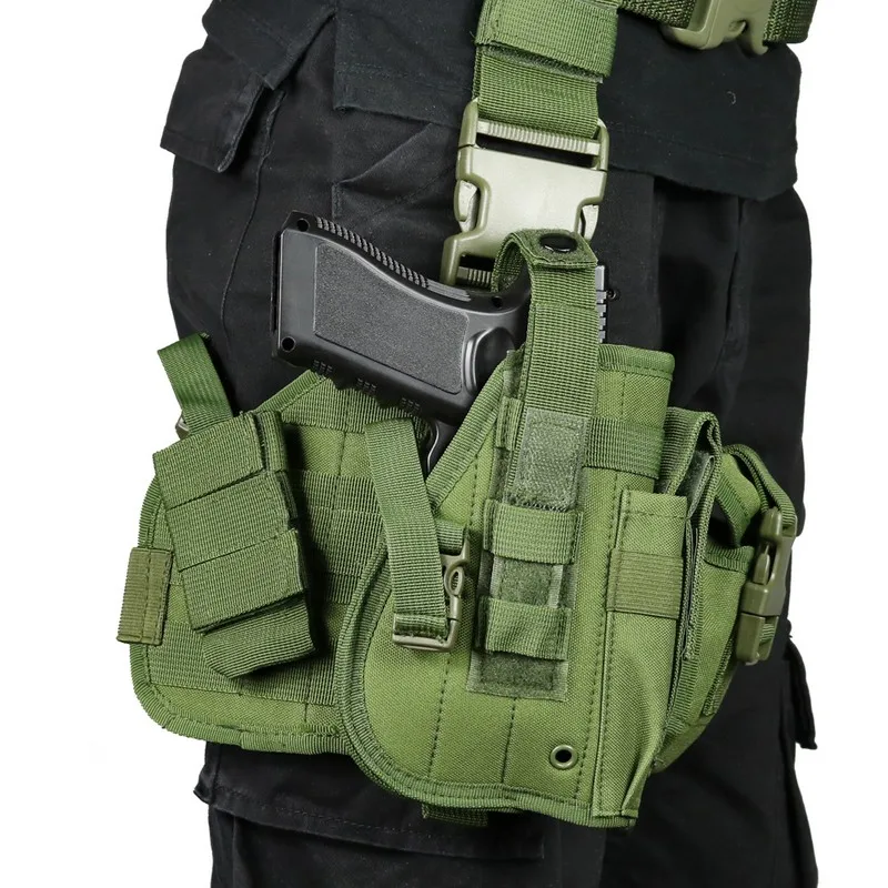 Nylon Tactical Thigh Holster for Outdoor Hunting and Shooting