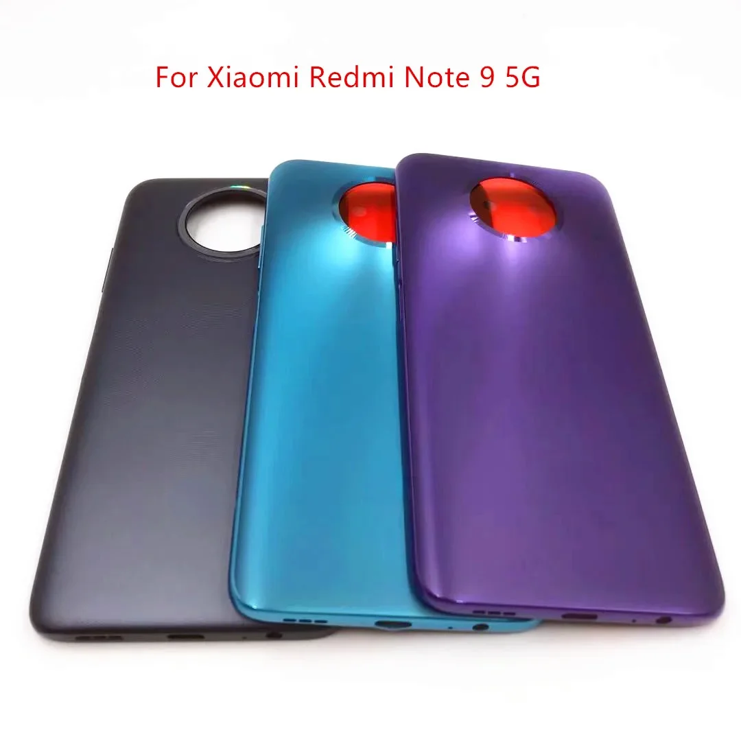

Новинка 6,53 дюйма для Xiaomi Redmi Note 9 фонарь M2007J22C Note 9T задняя дверь Оригинальная Крышка батарейного отсека Корпус с боковыми клавишами
