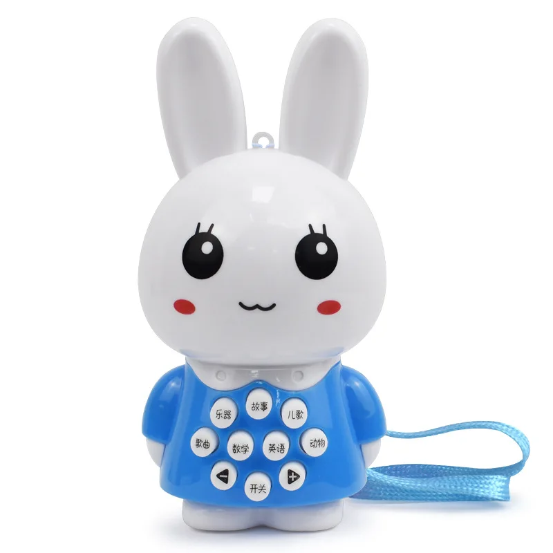 

New Mini Small Rabbit Multifunctional Storyteller Light-emitting Music Children Early Learning Puzzle Toys Learning Machine