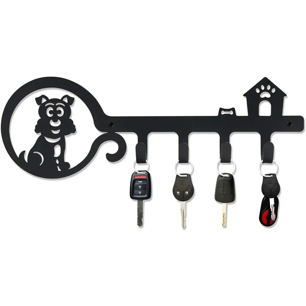 Porte Clef Mural Noir Adhesif, Porte Clé Mural Original Moderne Sans