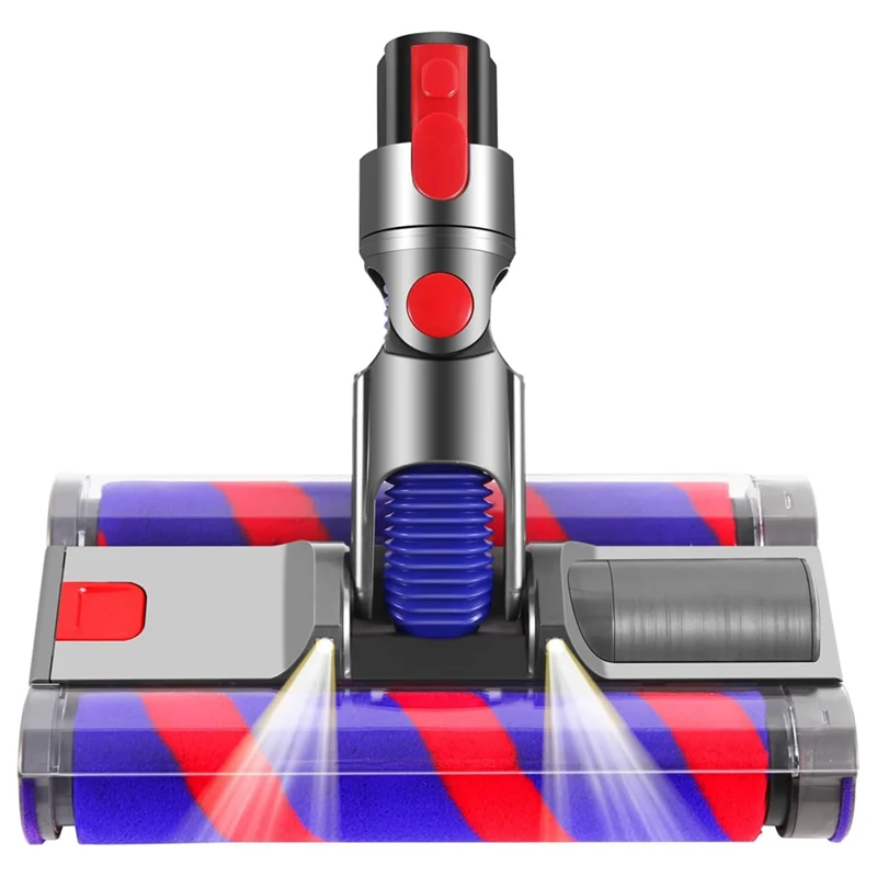 החלפת ראש ואקום עבור Dyson v7 v8 v1011 v11 v15 ראש המנוע סדרת, ראש ניקוי רולר רך, מברשת כפולה